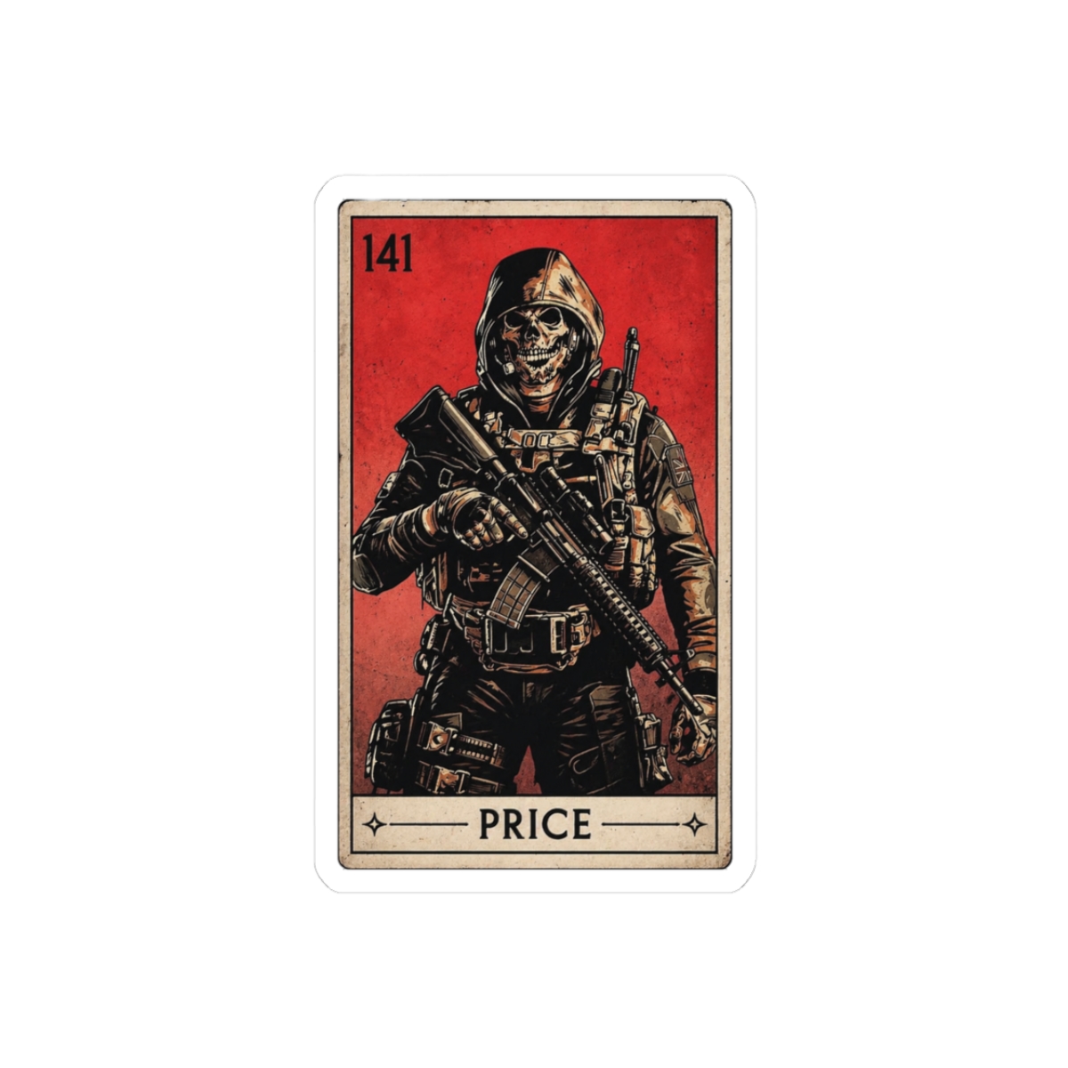 Modern Warfare 2 Tarot Cards Stickers | Bold Gaming Decals