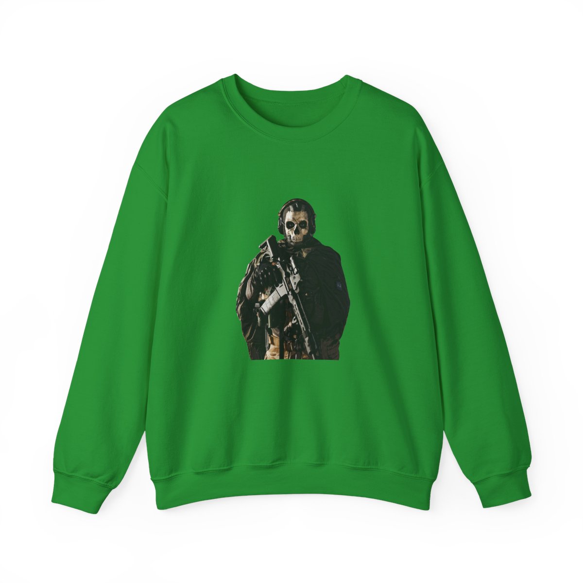 Tactical Skull Mask Operator Bold Graphic Sweatshirt - Gamer Gift