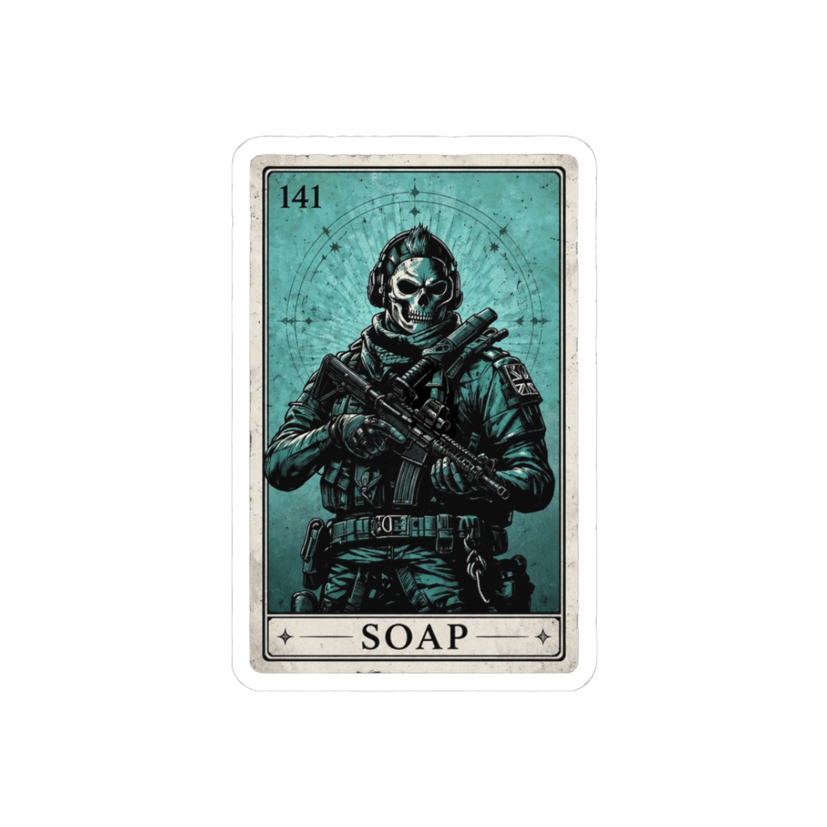 Modern Warfare 2 Tarot Cards Sticker | Mystic Gamer Vinyl Decal