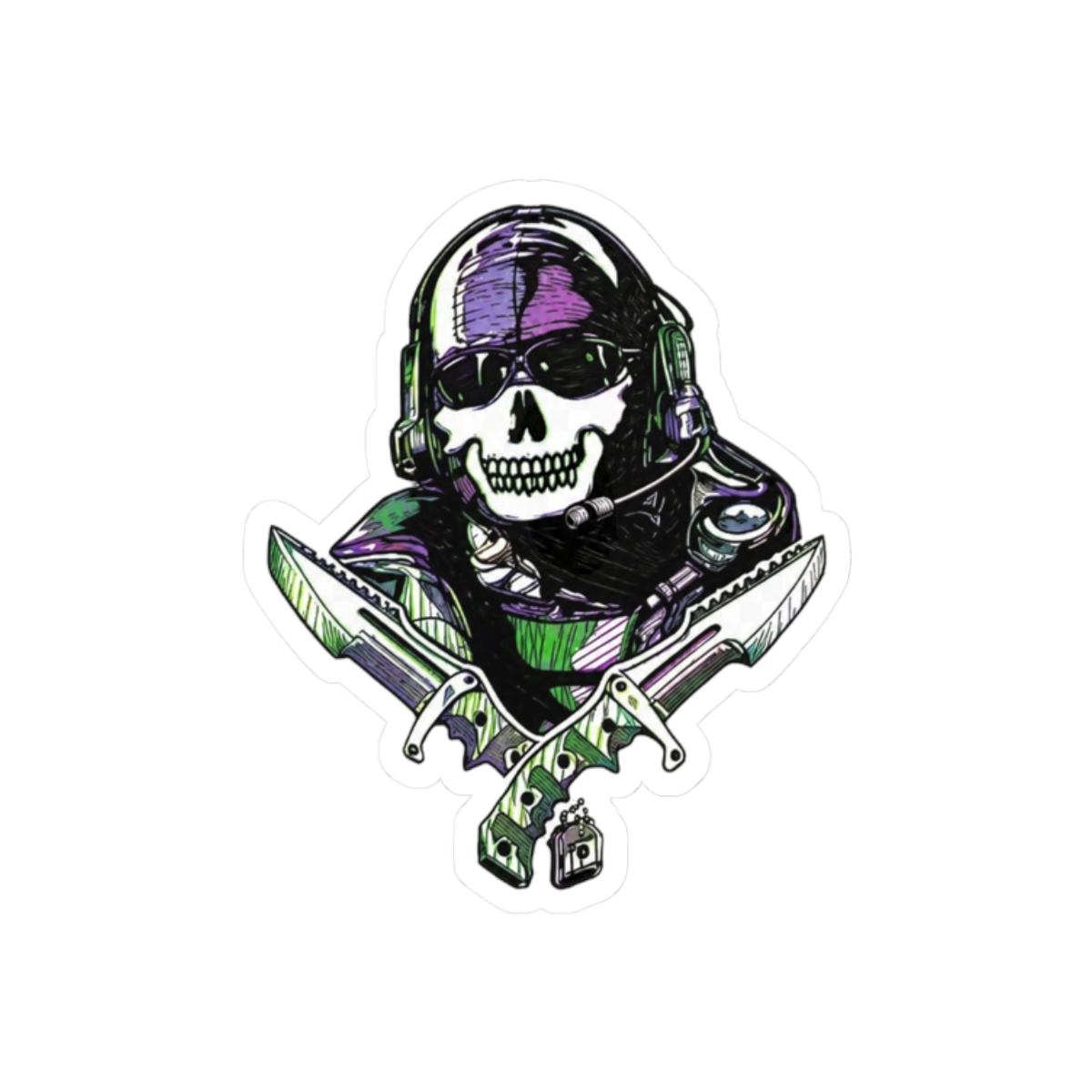Call of Duty Ghost Sticker | Bold Tactical Vinyl Decal