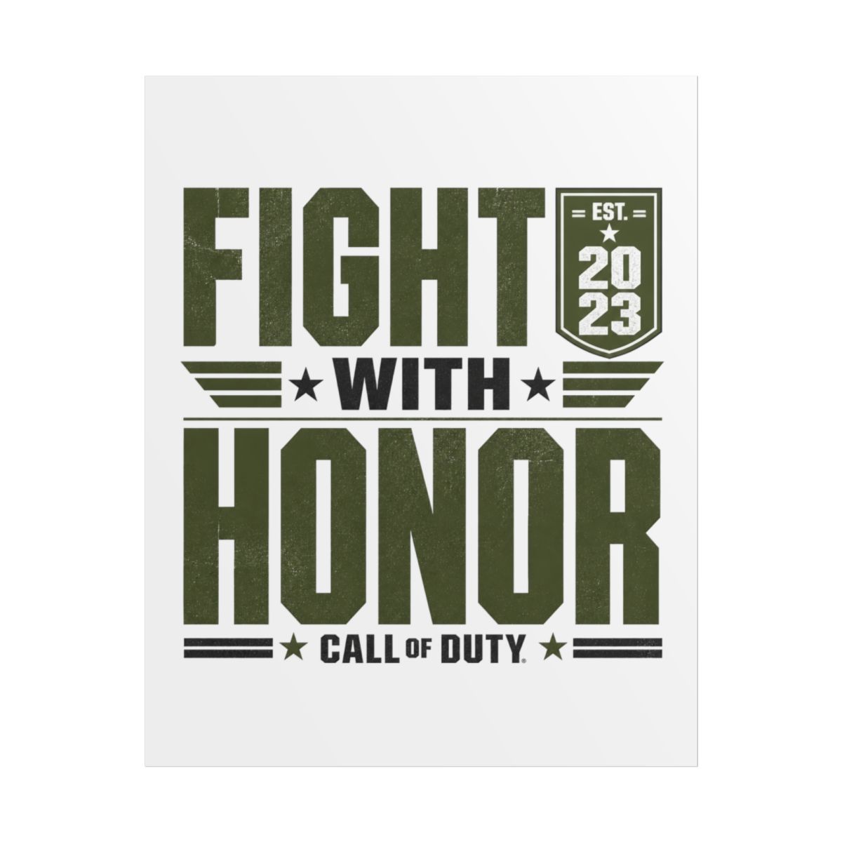 Call of Duty "Fight with Honor" Poster