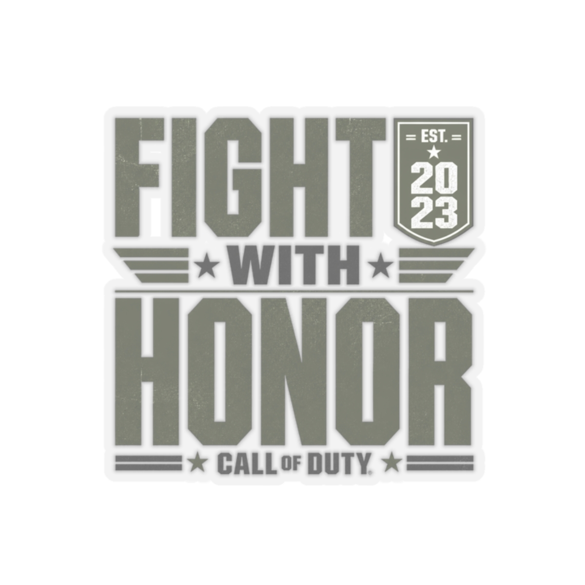 Call of Duty "Fight with Honor" Sticker