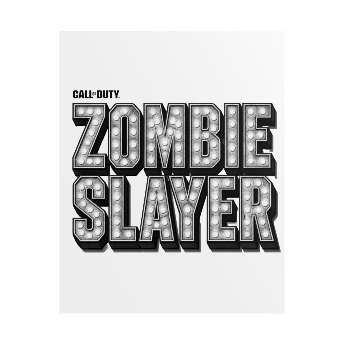 Call of Duty "Zombie Slayer" Poster